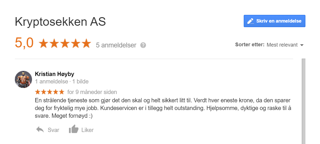 Google review